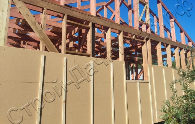 4 Каркасно-щитовой дом Д-6, 12х7.5м, 90 М², Ленинградская область, Кировский район, Мгинское поселение, Келколово-3. (1)